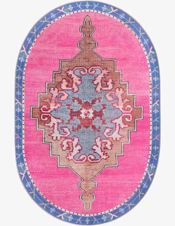 2' x 3' Washable Timeless Oval Rug