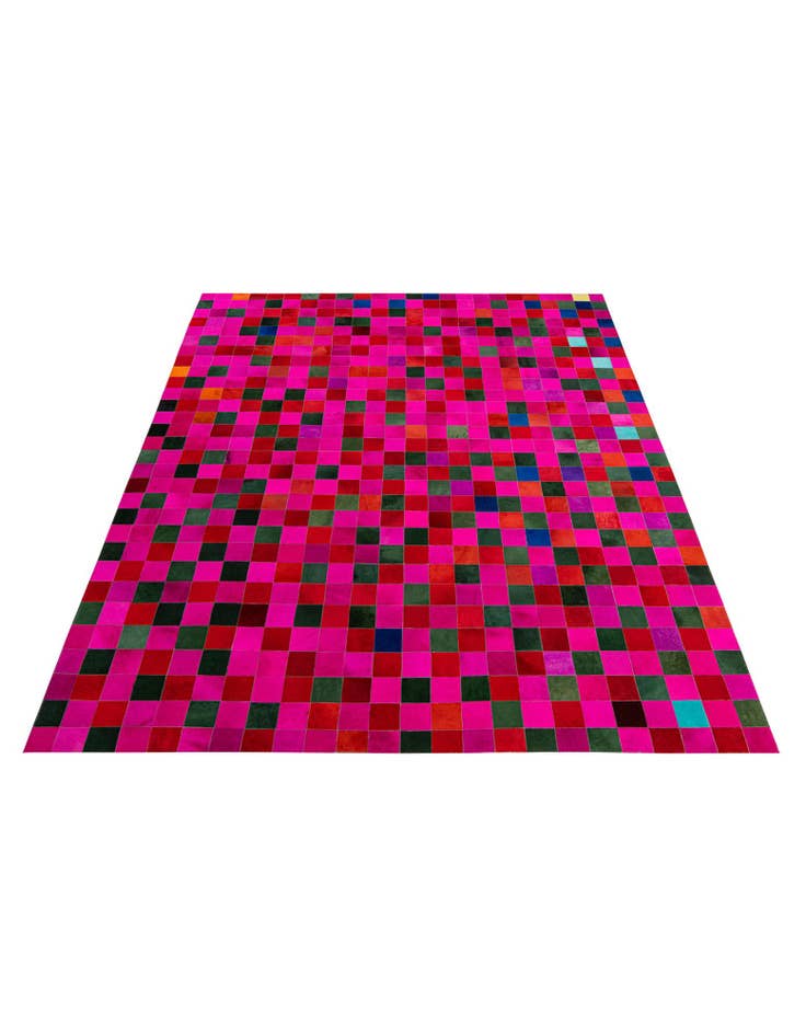 Detail image of 7' 11 x 9' 9 Cowhide - Patchwork Rug