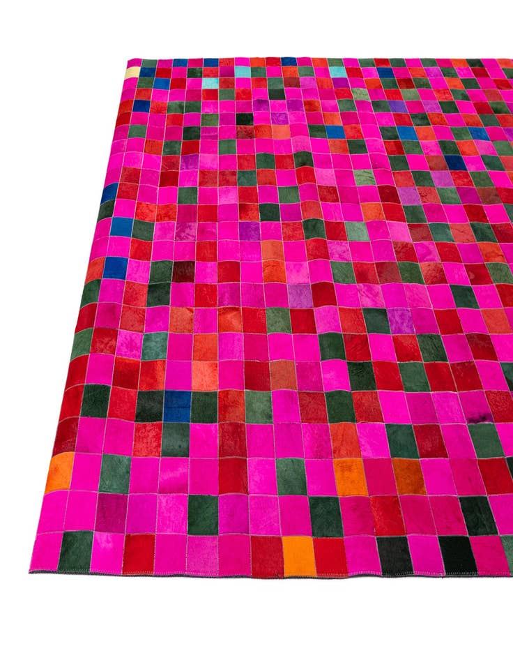 Detail image of 7' 11 x 9' 9 Cowhide - Patchwork Rug