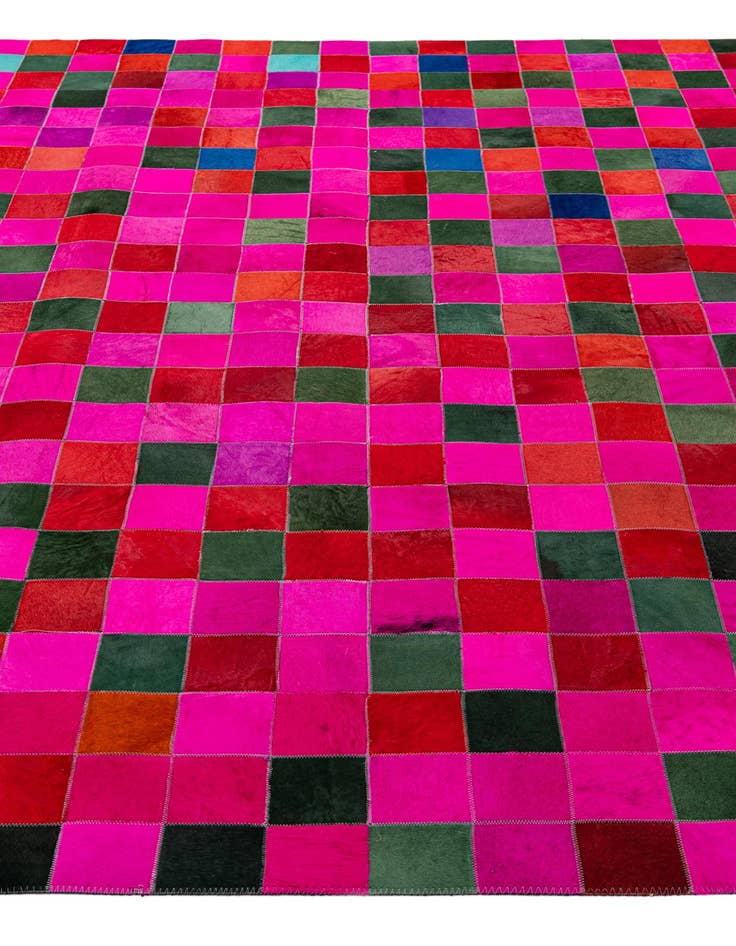 Detail image of 7' 11 x 9' 9 Cowhide - Patchwork Rug