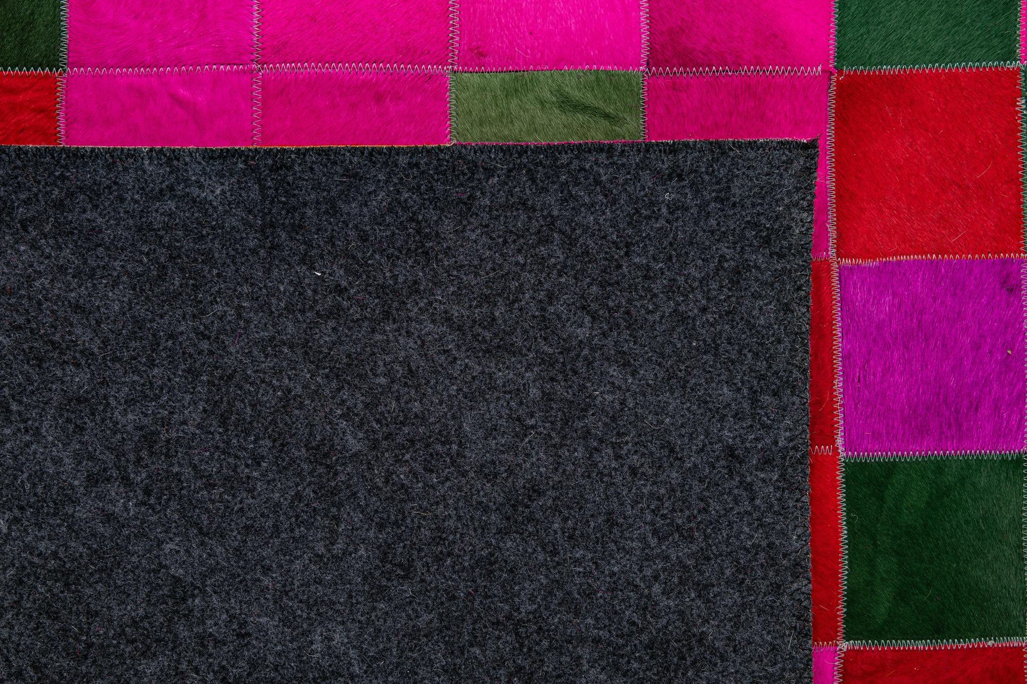 7' 11 x 9' 9 Cowhide - Patchwork Rug