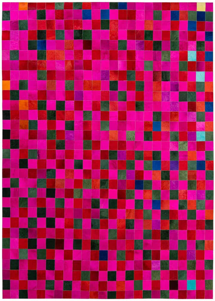 7' 11 x 9' 9 Cowhide - Patchwork Rug