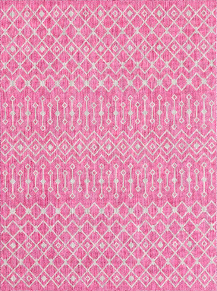 275cm x 365cm Easy-Clean Lattice Indoor / Outdoor Rug
