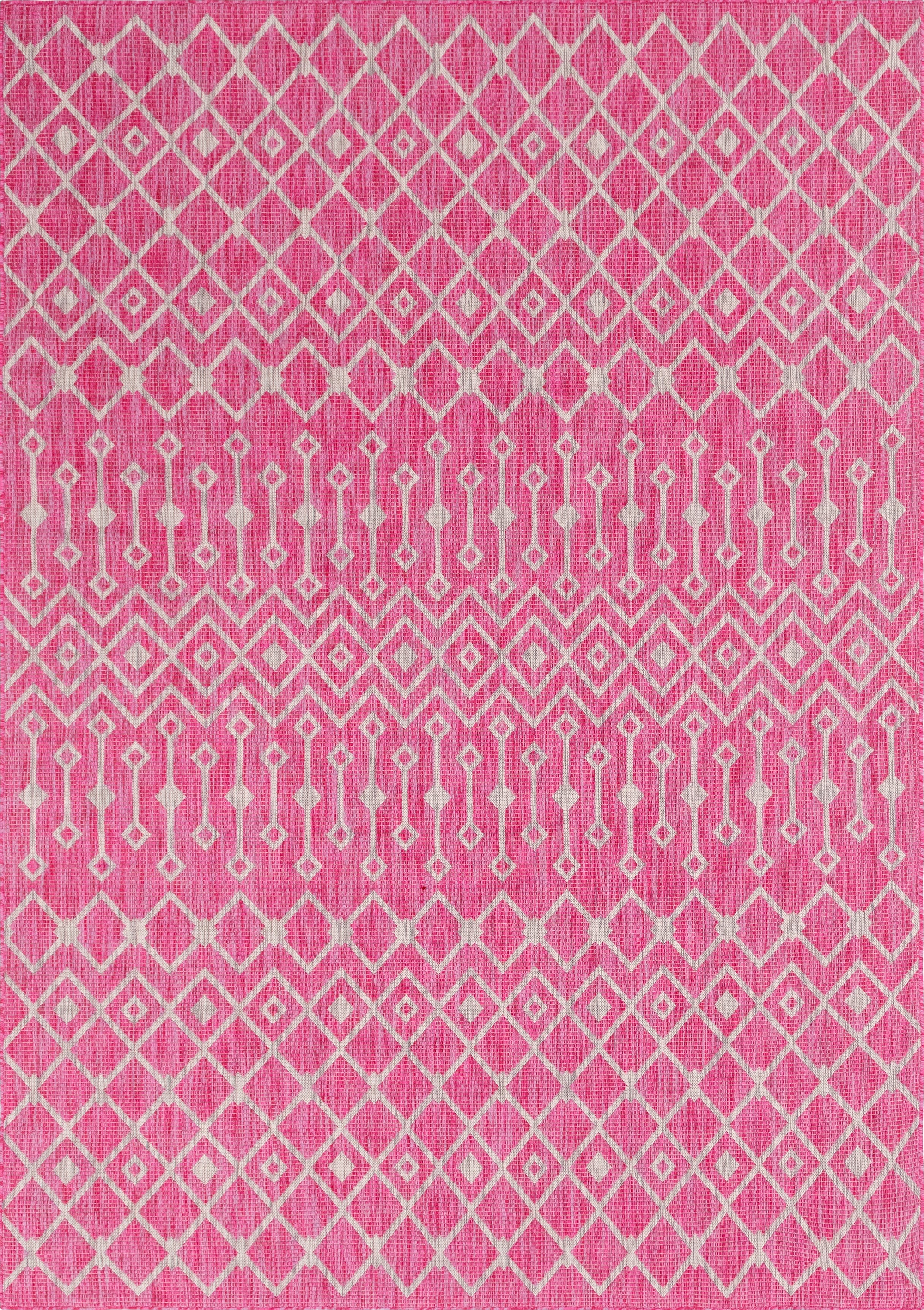 7' 10 x 11' Easy-Clean Lattice Indoor / Outdoor Rug
