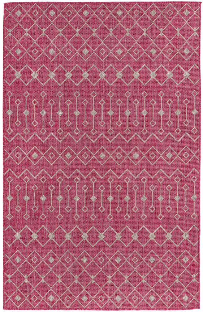 5' 3 x 8' Easy-Clean Lattice Indoor / Outdoor Rug