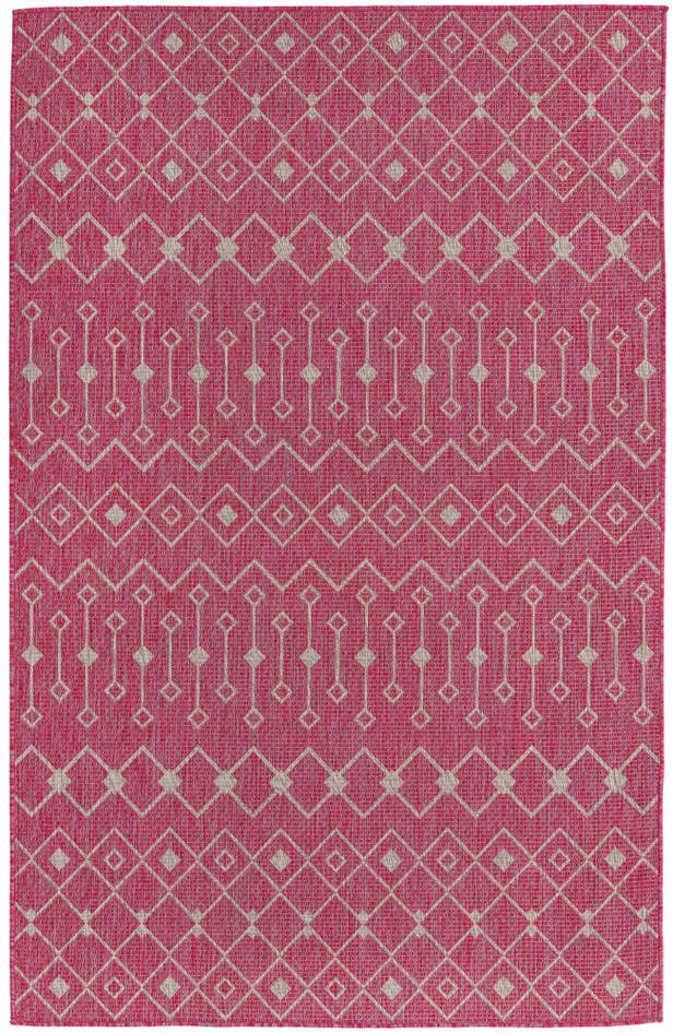 Detail image of 5' 3 x 8' Easy-Clean Lattice Indoor / Outdoor Rug