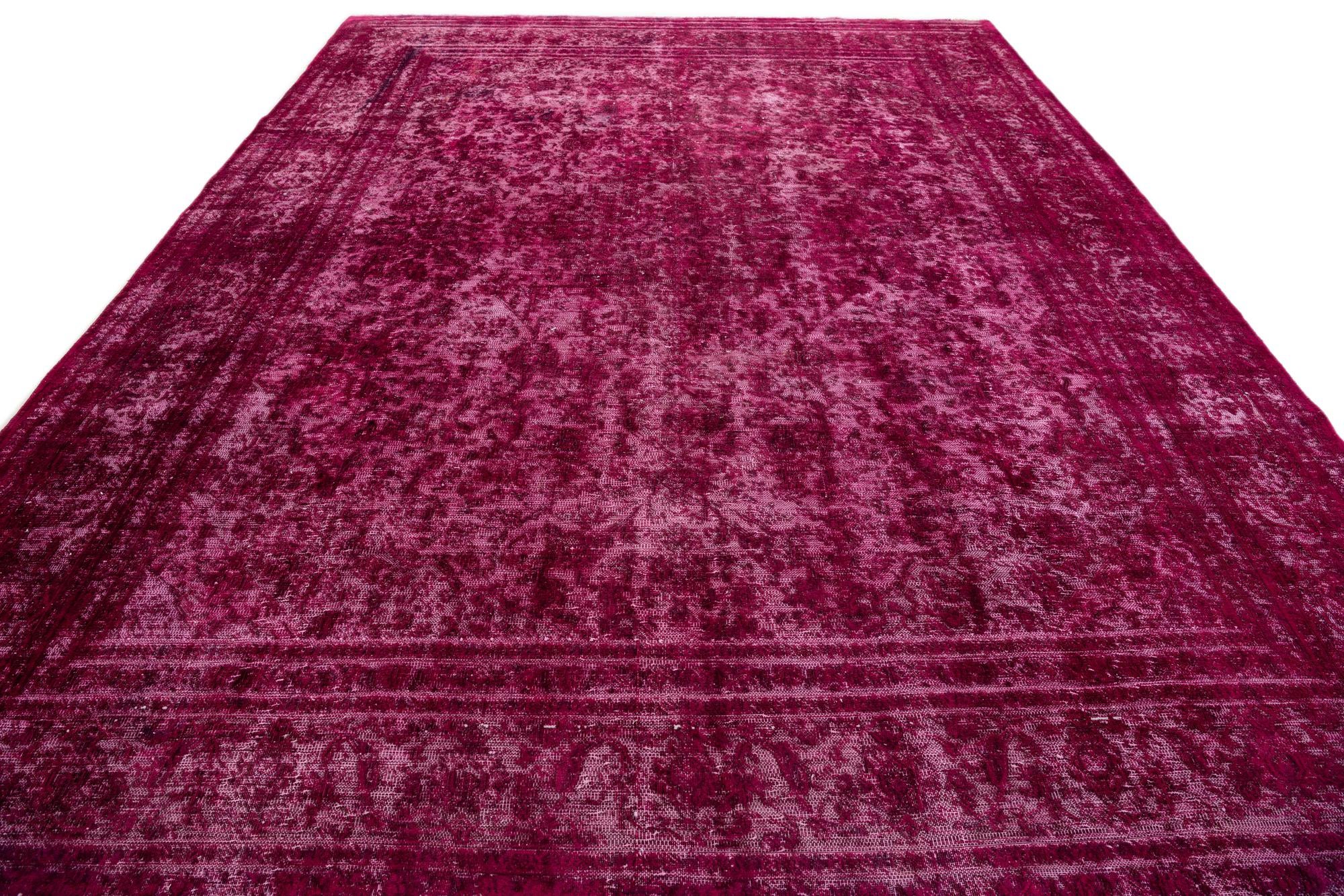 9' 6 x 12' 6 Hand Knotted Ultra Vintage Persian Wool Rug