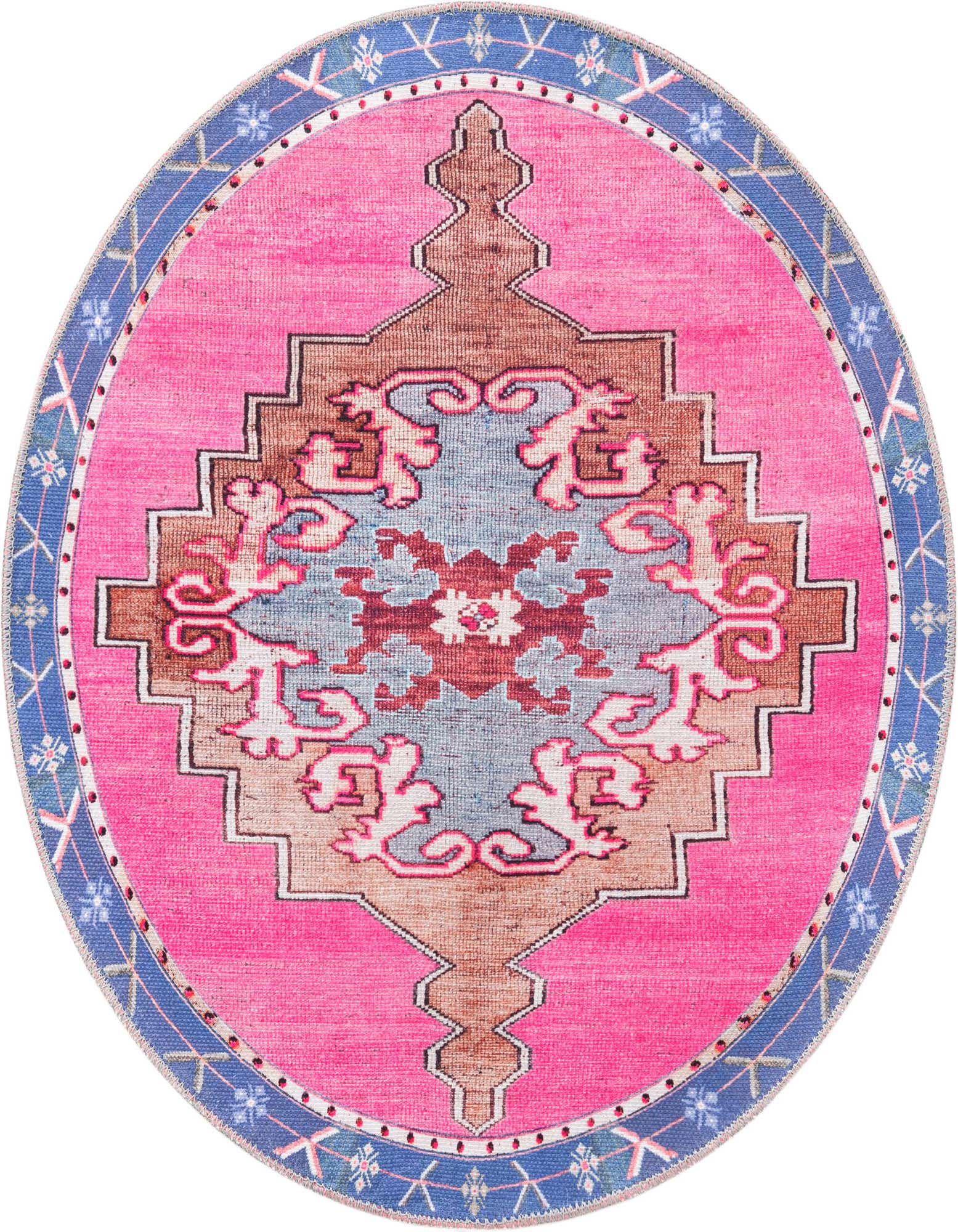 3' 6 x 3' 6 Washable Timeless Round Rug