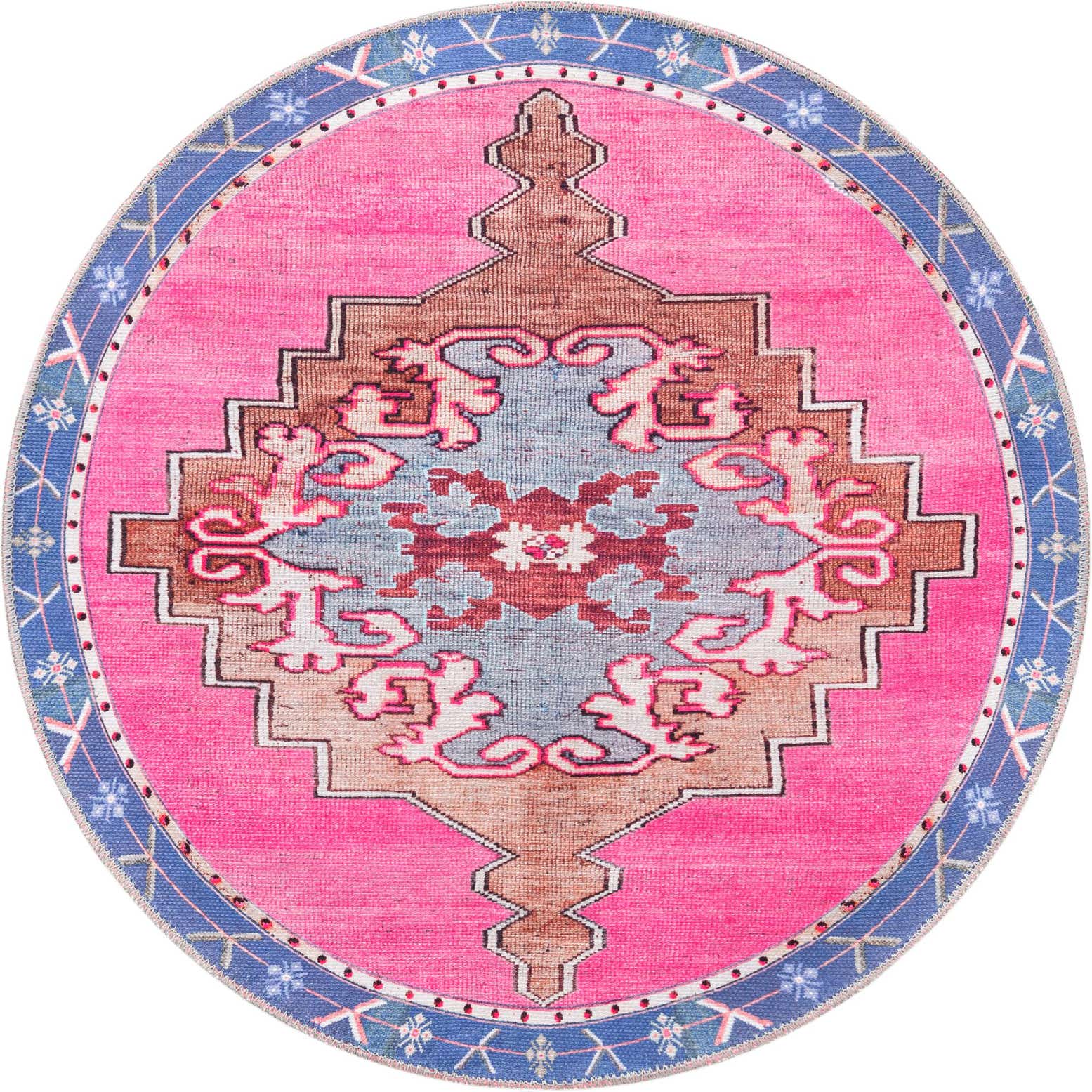 3' 6 x 3' 6 Washable Timeless Round Rug