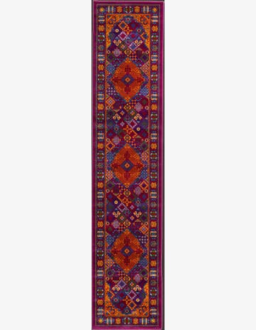 Fuchsia Calypso Runner Rug