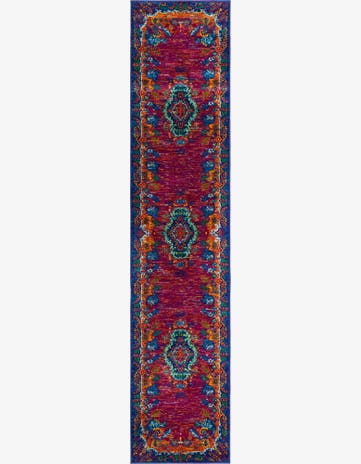 Fuchsia Calypso Runner Rug