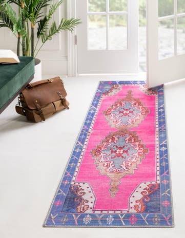 2' 6 x 14' Washable Timeless Runner Rug