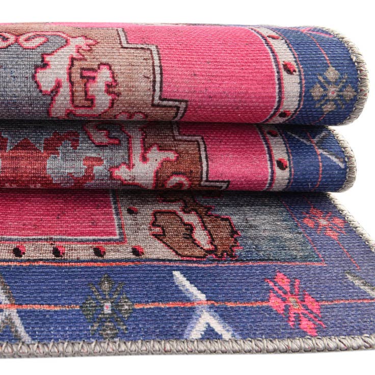 Detail image of 2' 6 x 12' Washable Timeless Runner Rug