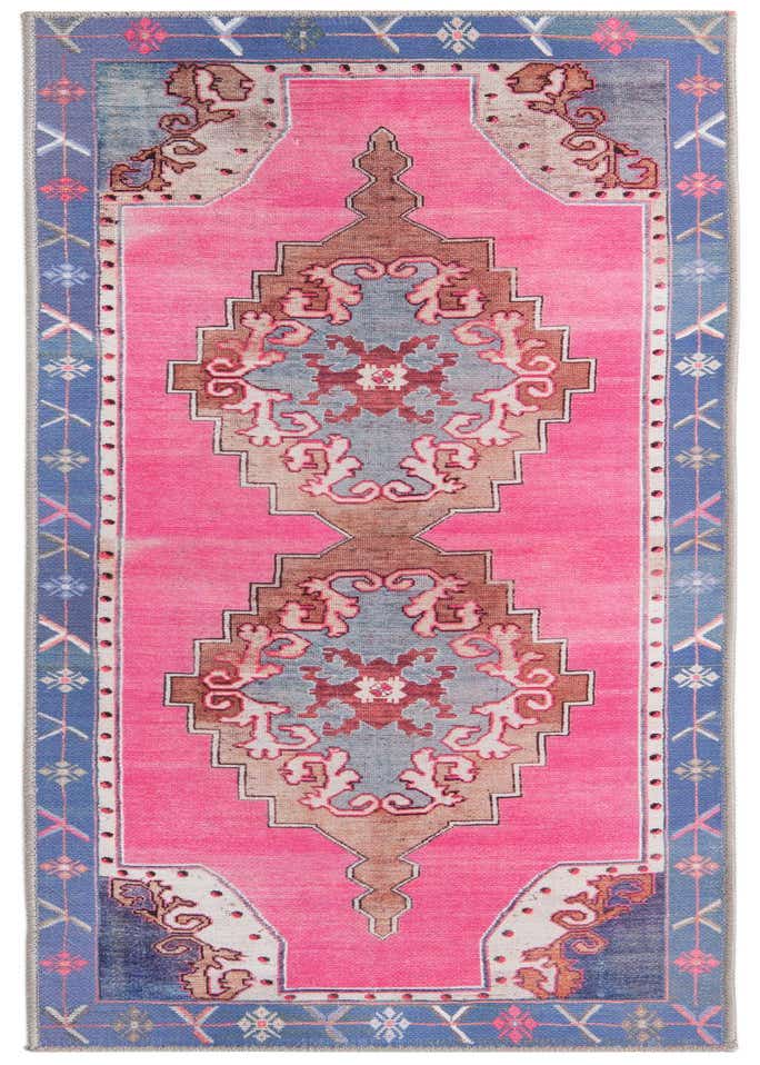2' x 6' Washable Timeless Runner Rug