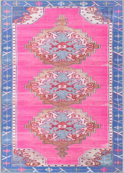 2' 6 x 10' Washable Timeless Runner Rug