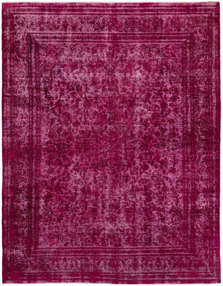 Detail image of 9' 6 x 12' 6 Hand Knotted Ultra Vintage Persian Wool Rug