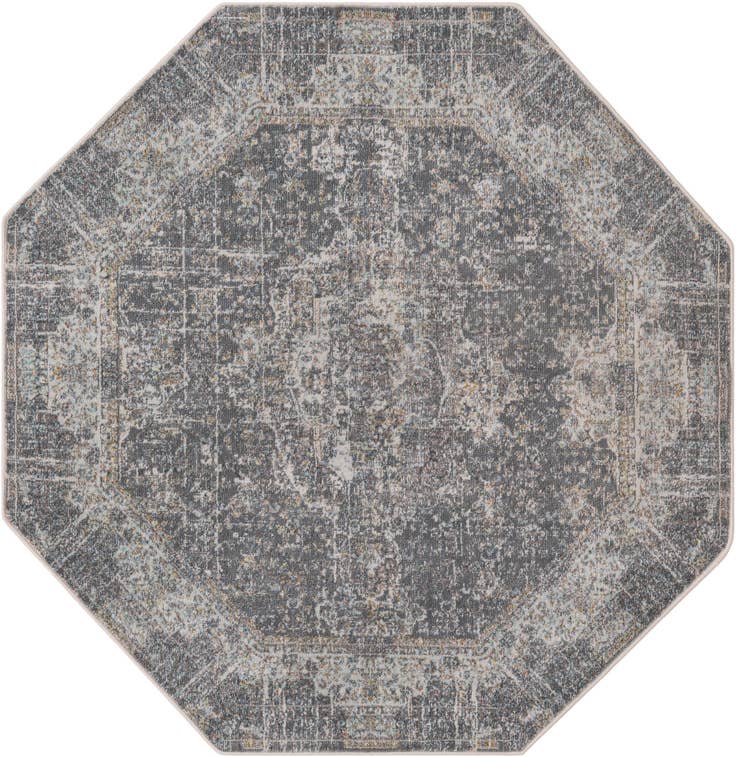 Detail image of 4' 3 x 4' 3 Santiago Octagon Rug