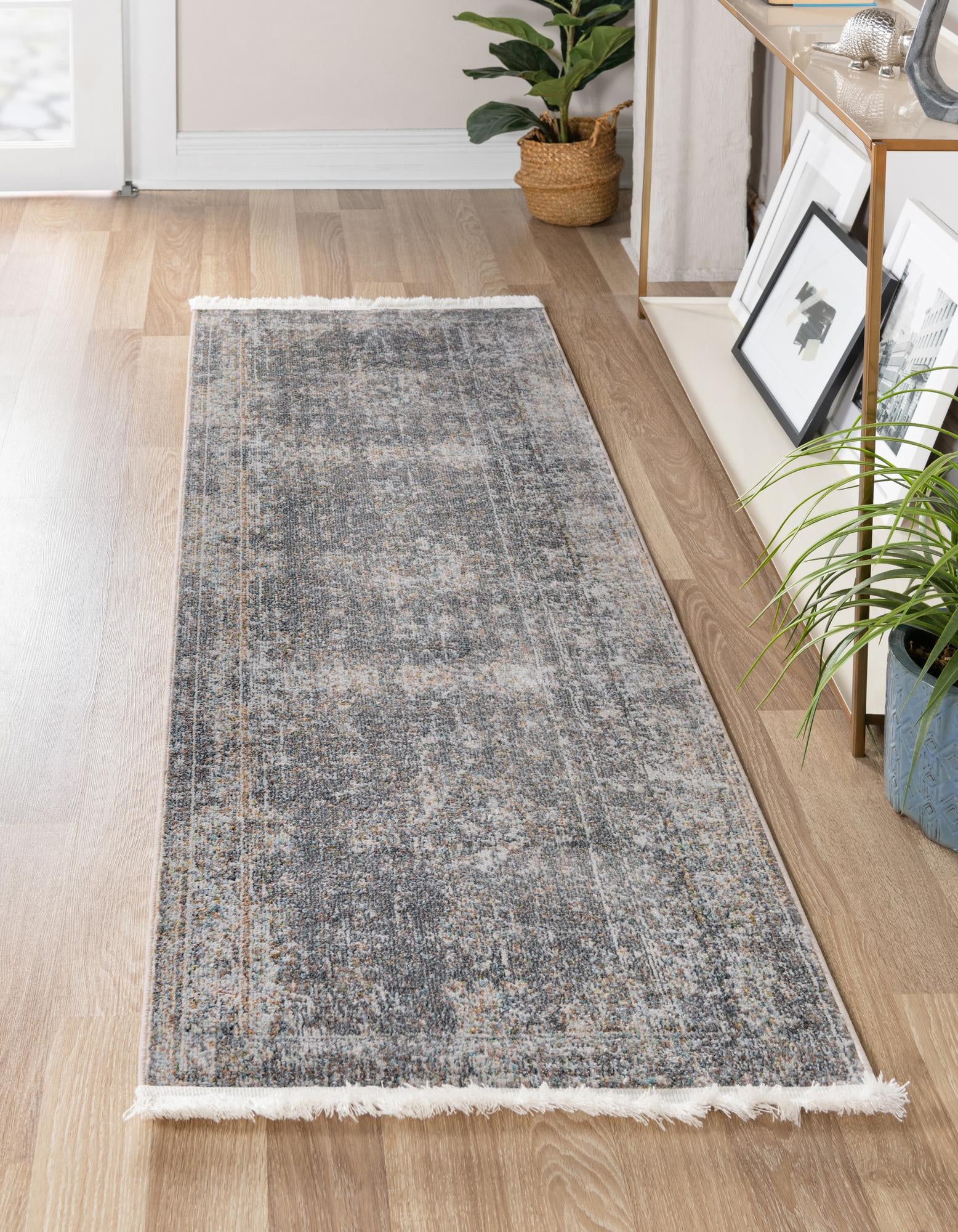 Fume Gray 60cm x 245cm Havana Runner Rug Rugs UK