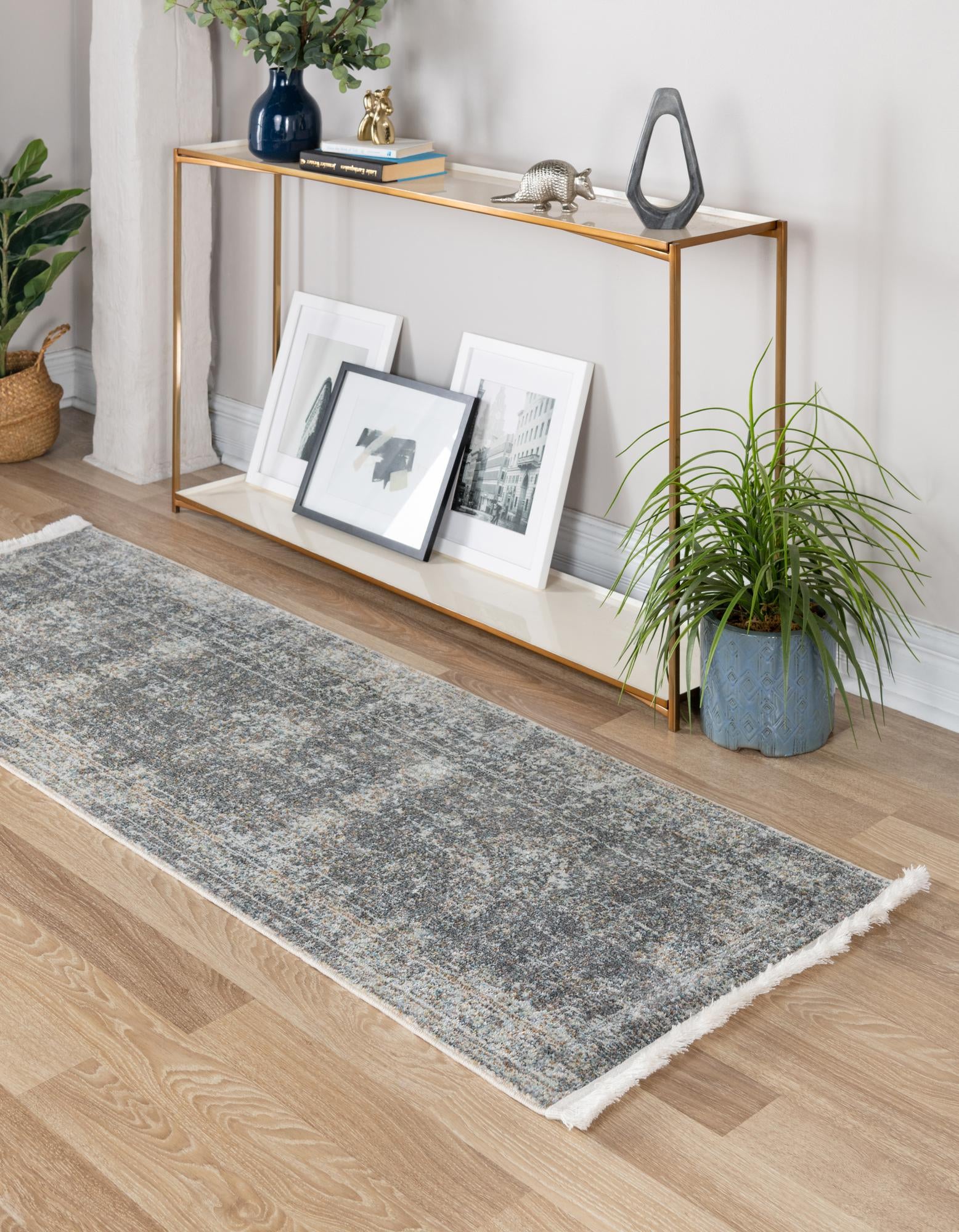 Fume Gray 60cm x 245cm Havana Runner Rug Rugs UK