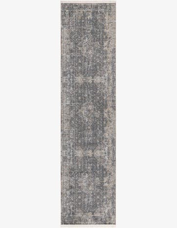 Fume Gray Santiago Runner Rug