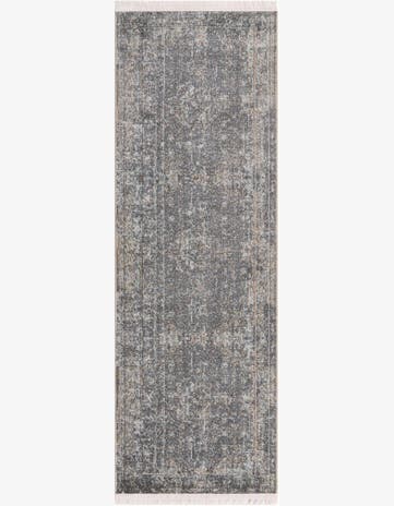 Fume Gray Santiago Runner Rug