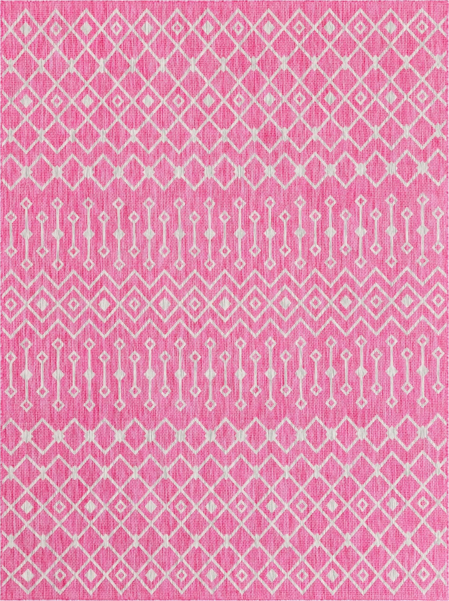 9' x 12' Washable Lattice Indoor / Outdoor Rug