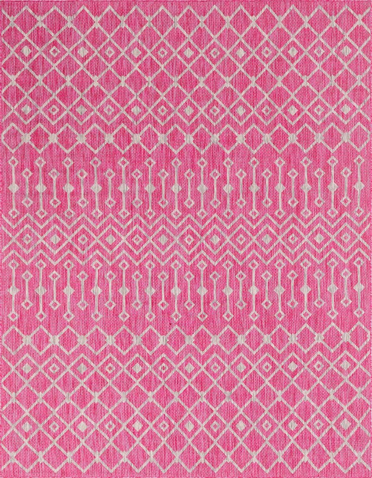 Detail image of 7' 10 x 11' Easy-Clean Trellis Indoor / Outdoor Rug