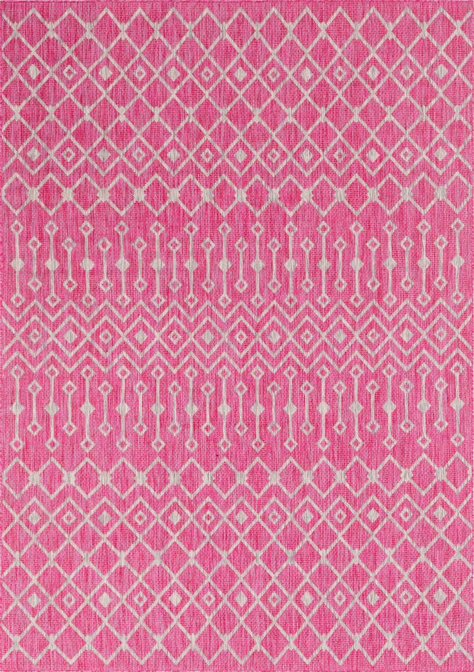 Detail image of 7' 10 x 11' Easy-Clean Trellis Indoor / Outdoor Rug