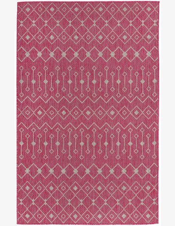 5' 3 x 8' Easy-Clean Trellis Indoor / Outdoor Rug