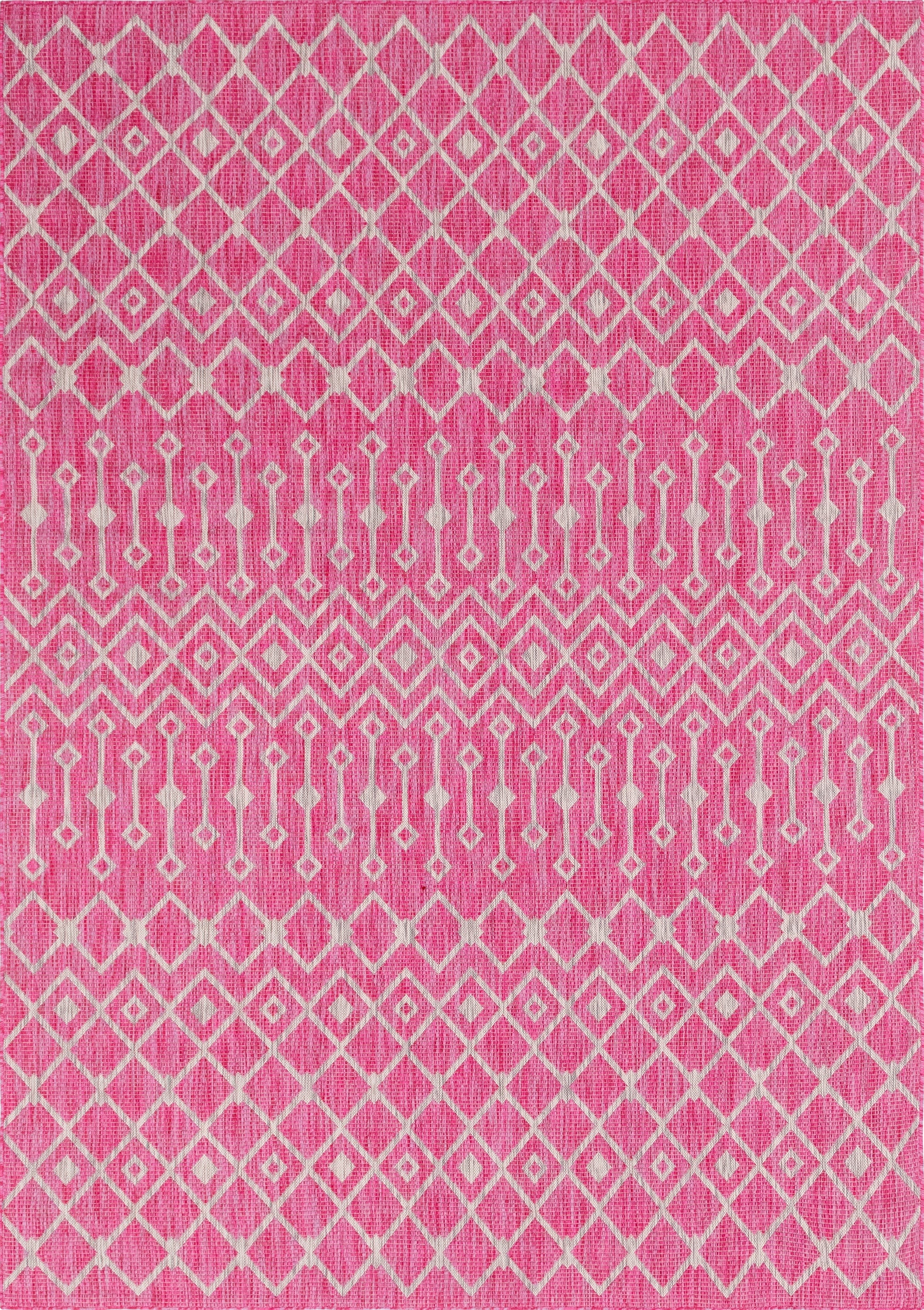 7' 10 x 11'  Washable Trellis Indoor / Outdoor Rug