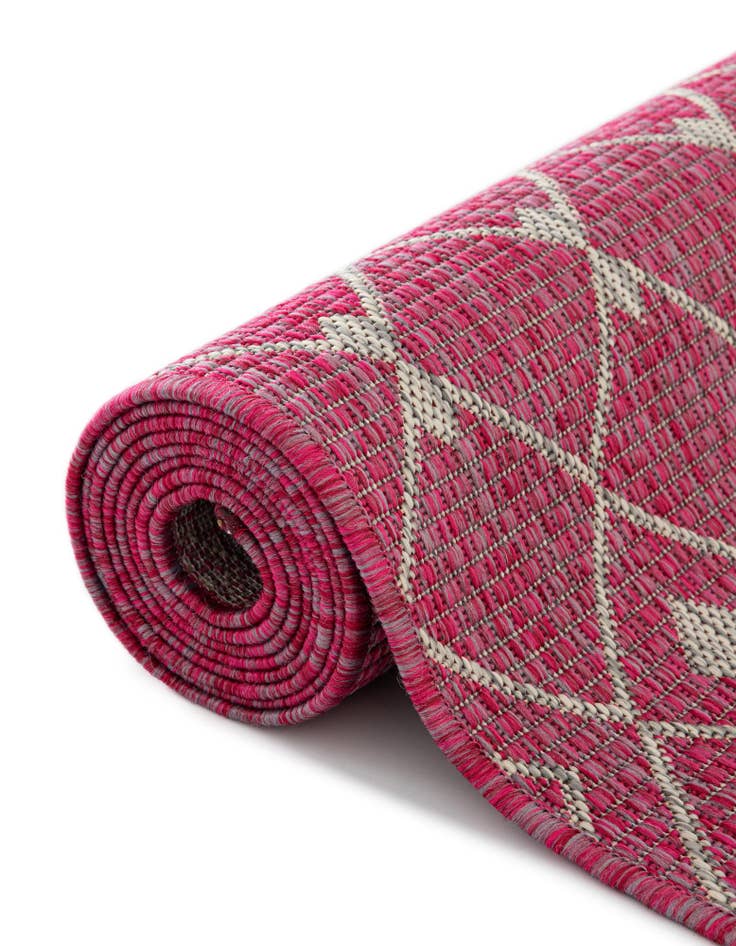 Detail image of 4' x 4'  Washable Trellis Indoor / Outdoor Round Rug