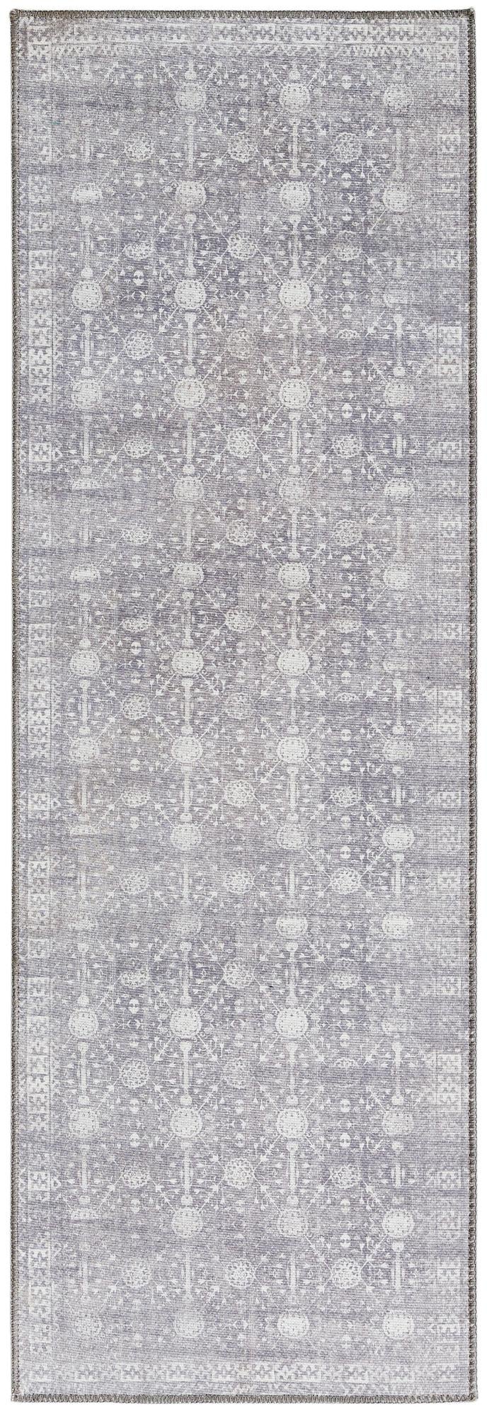 Garrison · Border Washable Rug, gray