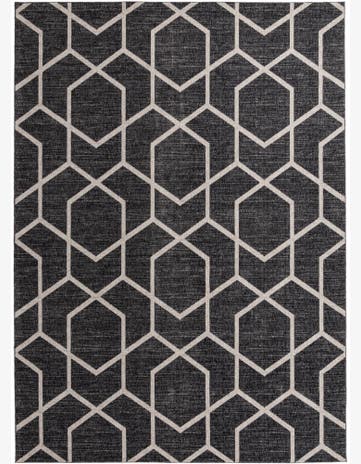 Glenwood · Geometric rug, charcoal gray