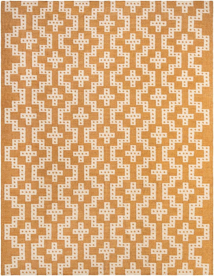 Detail image of 10' x 14' 1 Hand Woven Kilim Wool Rug