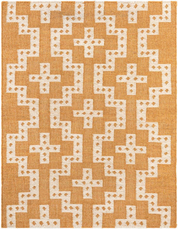 Detail image of 4' 1 x 6' 1 Hand Woven Kilim Wool Rug