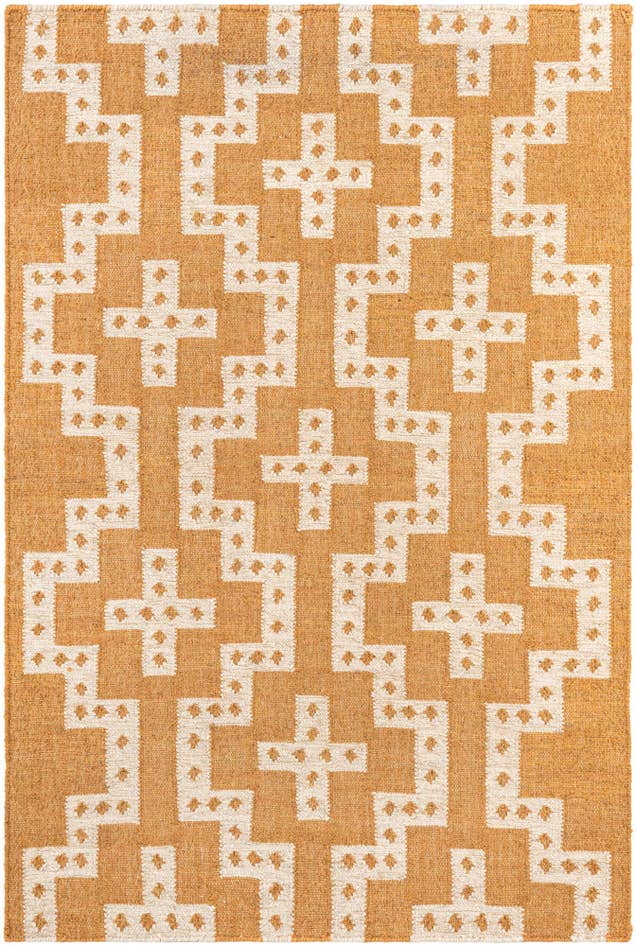 Detail image of 4' 1 x 6' 1 Hand Woven Kilim Wool Rug