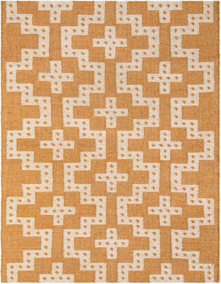 Detail image of 5' 1 x 8' Hand Woven Kilim Wool Rug