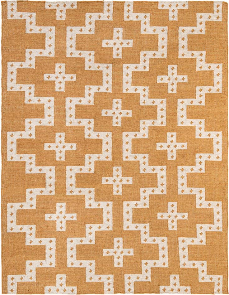 Detail image of 6' 1 x 9' Hand Woven Kilim Wool Rug