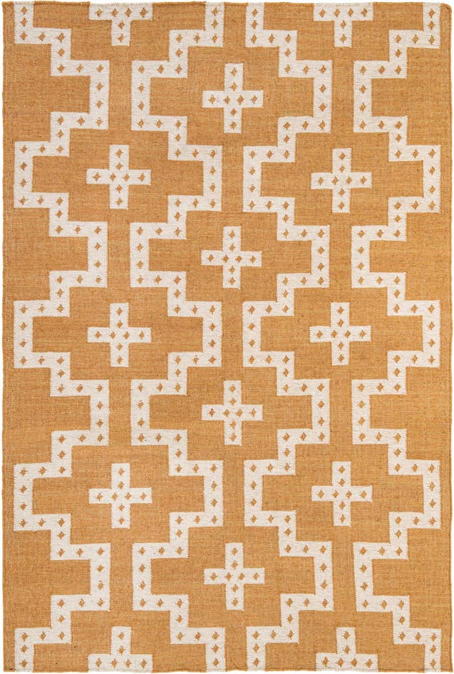 Detail image of 6' 1 x 9' Hand Woven Kilim Wool Rug