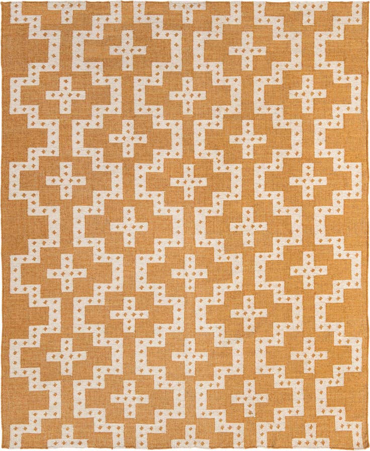 Detail image of 7' 10 x 10' Hand Woven Kilim Wool Rug