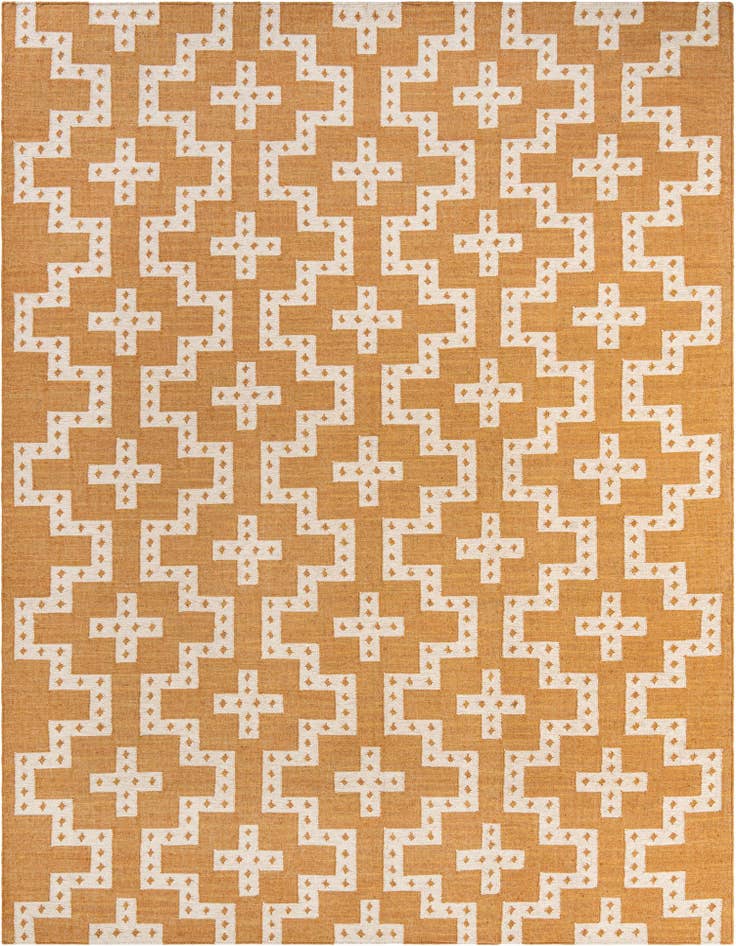 Detail image of 9' x 12' Hand Woven Kilim Wool Rug