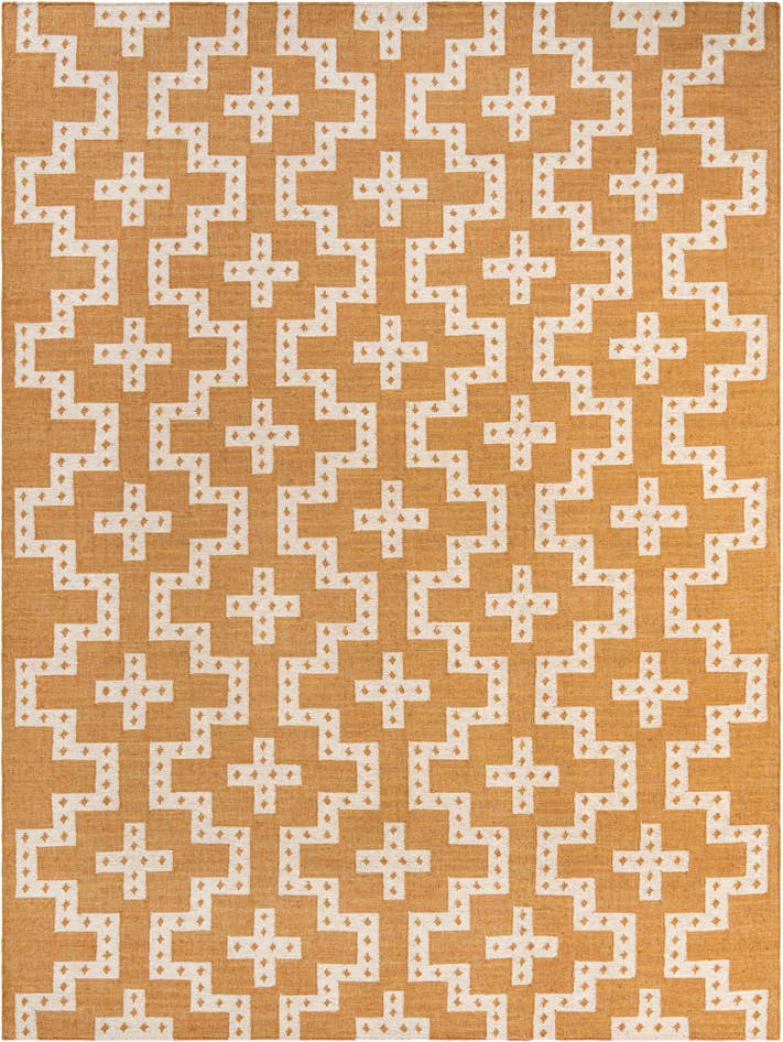 Detail image of 9' x 12' Hand Woven Kilim Wool Rug