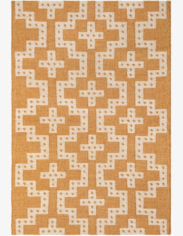 5' 1 x 8' Hand Woven Kilim Wool Rug