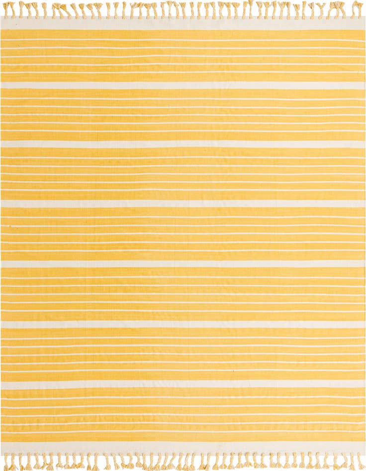 Detail image of 10' x 14' 1 Hand Woven Chindi Cotton Rug