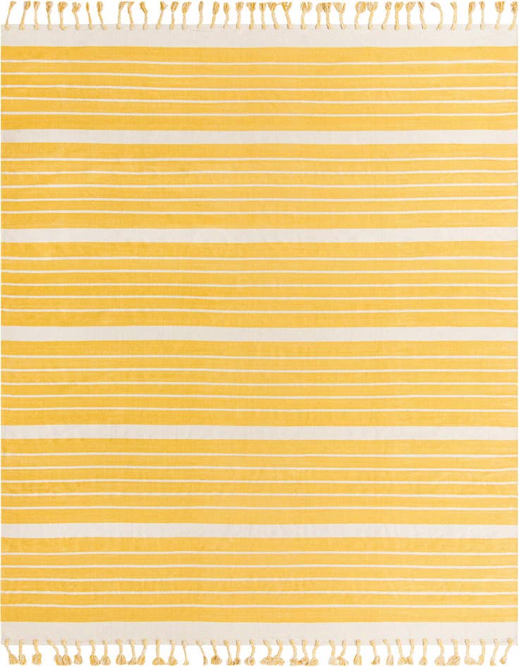 Detail image of 9' x 12' Hand Woven Chindi Cotton Rug