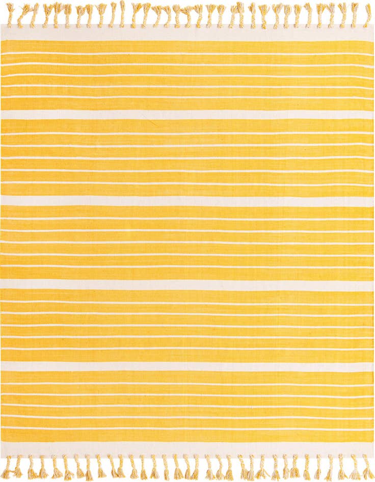 Detail image of 8' x 10' Hand Woven Chindi Cotton Rug