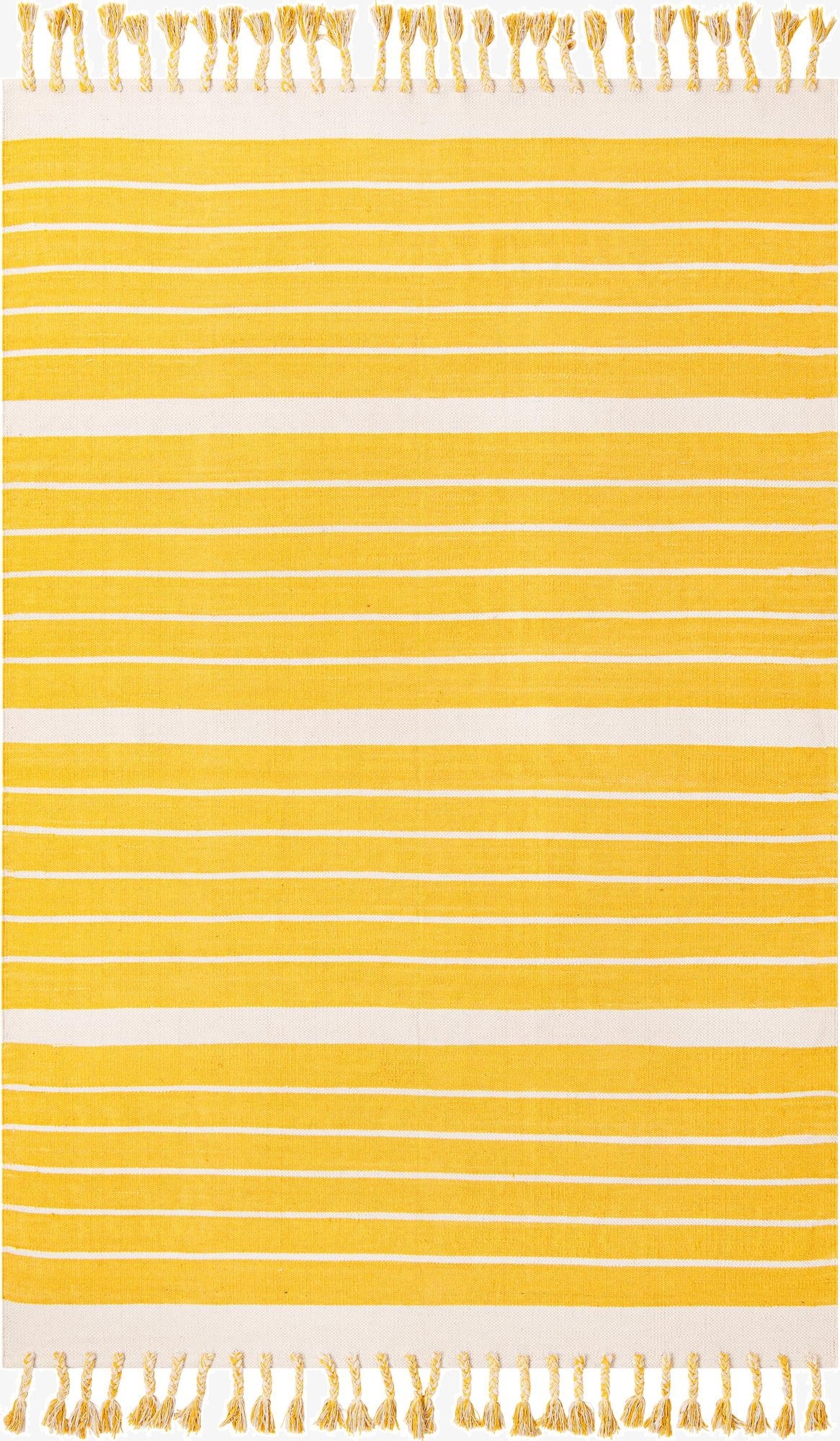 6' 1 x 9'  Hand Woven Chindi Cotton Rug