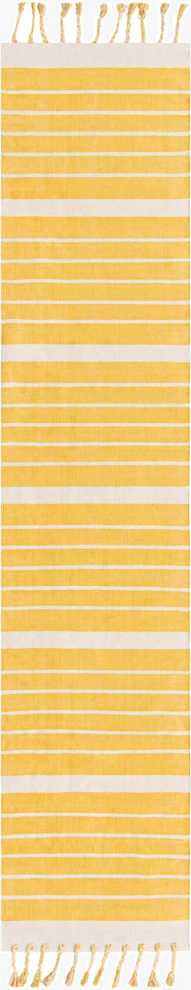 2' 7 x 12'  Hand Woven Chindi Cotton Runner Rug