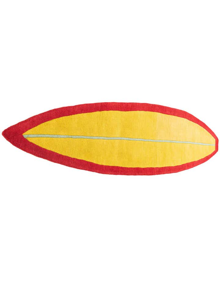 2' x 8' 10 SurfBoard Wool Freeform Rug
