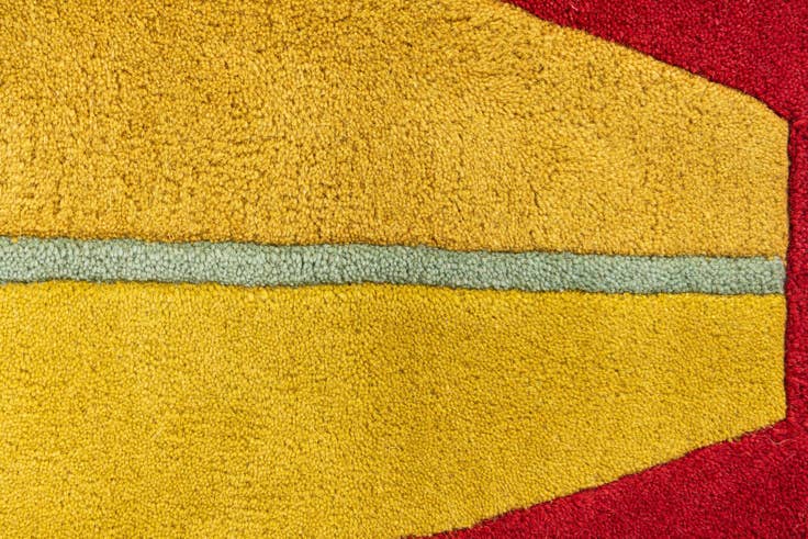 Detail image of 2' x 8' 10 SurfBoard Wool Freeform Rug